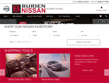 Tablet Screenshot of buriennissan.com